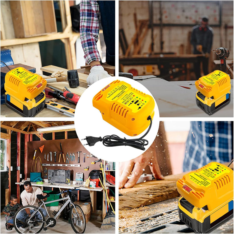 Ersatz Mini Ladegerät für Dewalt 18V 20V Akku, 1/2 Grösse für DCB112, für alle 18V XR-Schiebe Akkus