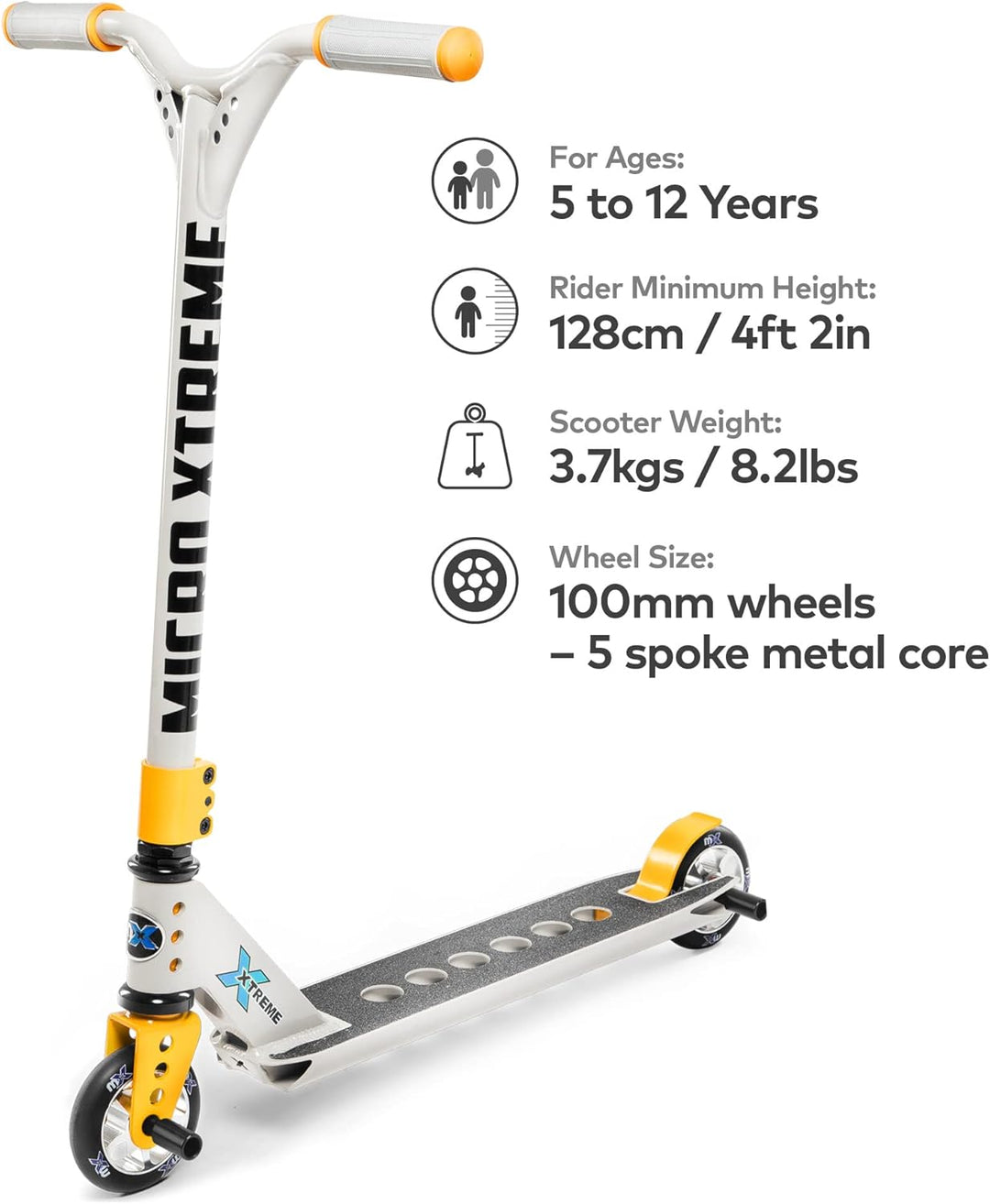 Micro Mobility Stundscooter gelb MX Trixx 2.0, gelb MX Trixx 2.0