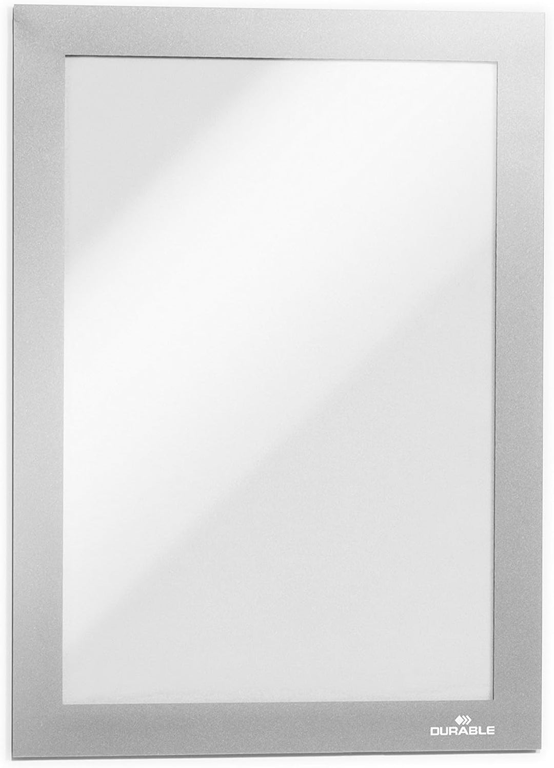 Durable Info-Rahmen Duraframe (A5, selbstklebend mit Magnetverschluss) 10 Stück, silber, 488123 A5 S