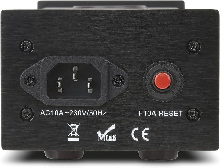 Dynavox HiFi-Netzfilter X1000B, Mehrfach-Steckdosenleiste mit 4 gefilterten Steckplätzen, LED-Kontro