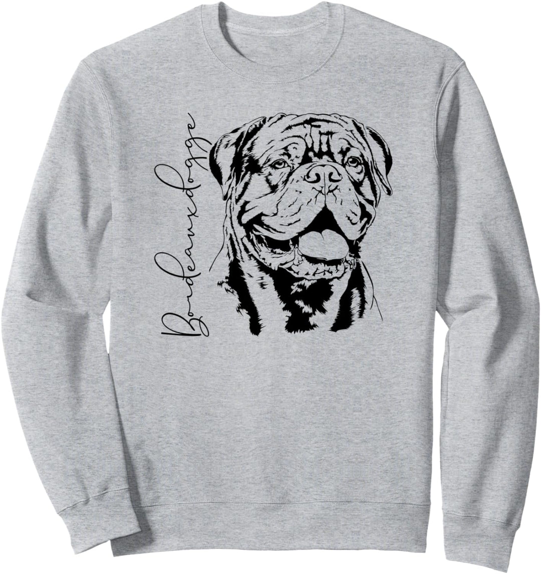 Bordeauxdogge Hund Hunderasse Portrait Hundeportrait Sweatshirt