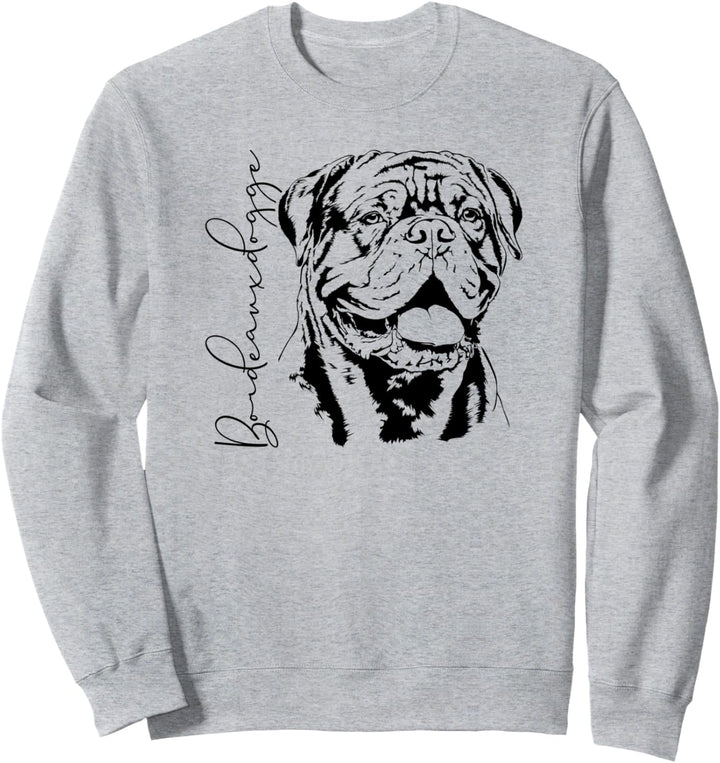 Bordeauxdogge Hund Hunderasse Portrait Hundeportrait Sweatshirt