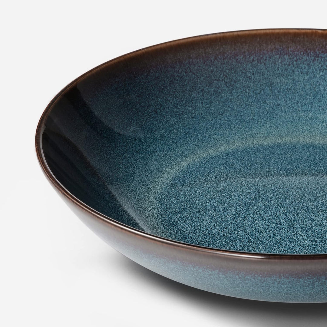 Ikea DISHWARE_PLATE, rund, tief, 21 cm, blau, nur Handwäsche, Schweden