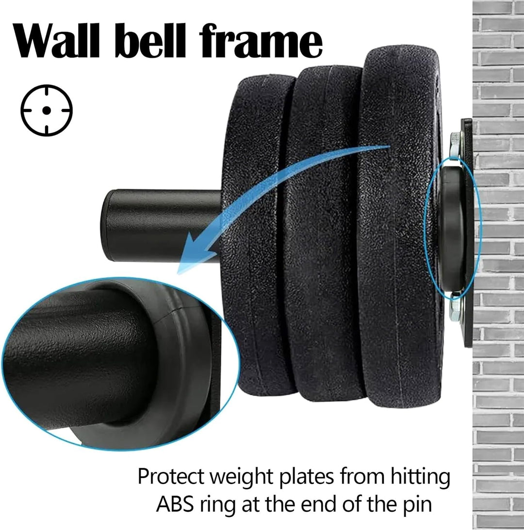 2 Stück Hantelscheibenständer, 50MM Hantelscheiben Halterung wandmontiert Wall Mounted Weight Plate