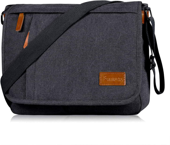 Estarer Umhängetasche Schultertasche Laptoptasche 14 Zoll für Schule Uni Freizeit Job mit Laptopfach