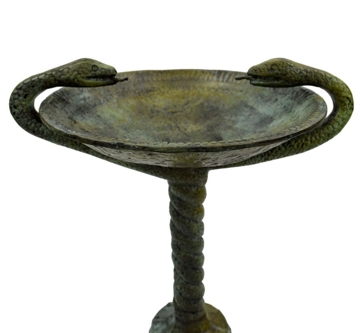 Hand Made Myzinäische Bronze, Kylix mit Schlangen, antikes griechisches Kunst, Wachsausschmelzung, B