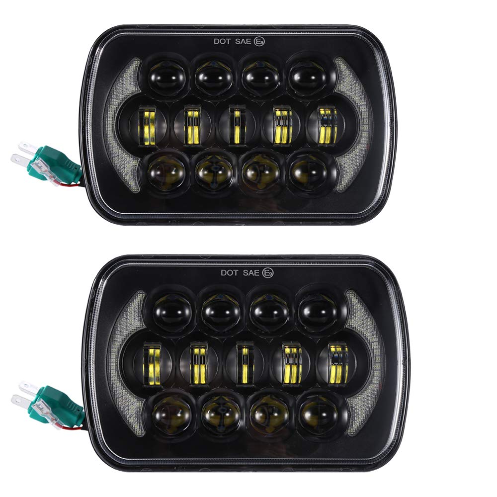 SXMA 5x7 Zoll Sealed Beam Ersatz LED Scheinwerfer mit DRL für Cherokee XJ (1 Paar)