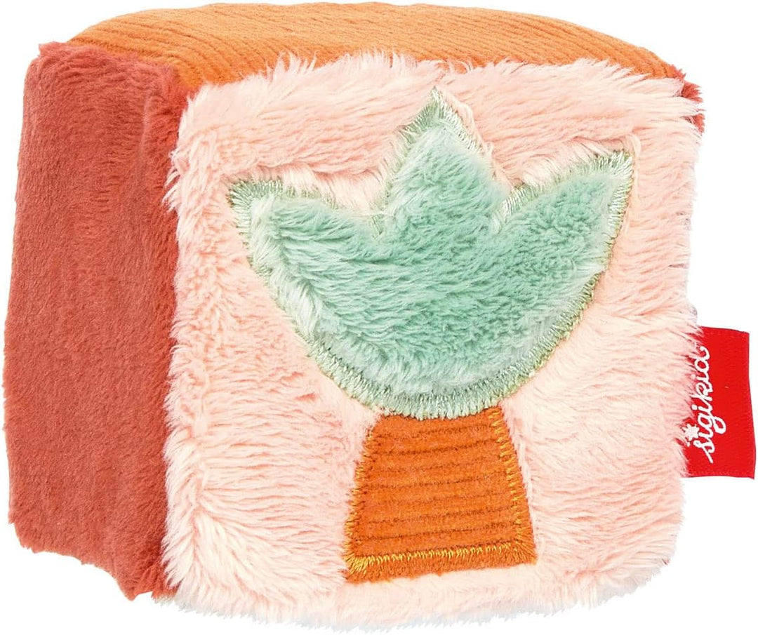 sigikid 43226 Babyspielzeug Stoffwürfel, Mehrfarbig/Würfel-Set, Mehrfarbig/Würfel-set
