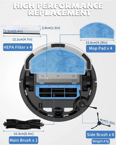 SOBEAU Ersatzteile Zubehörset für Tikom G8000, G8000 Pro, für Honiture G20, G20 Pro, für Laresar Evo