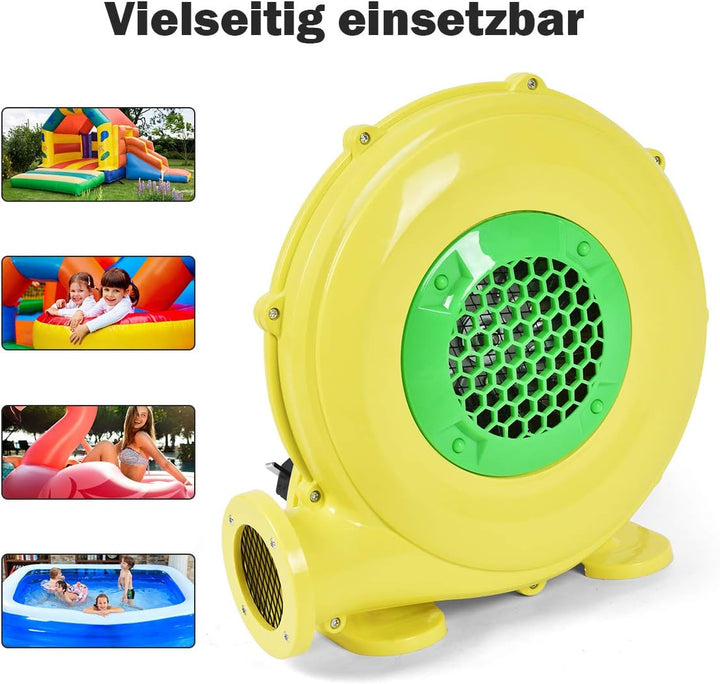 COSTWAY 350W Gebläse Luftpumpe Ventilator Windmaschine Lüfter elektrisch für aufblasbare Spielzeuge