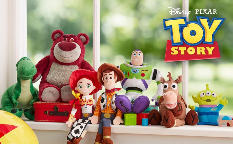 Disney Store Offizielles grosses Kuscheltier Lotso Knuddelbär, Toy Story, 32 cm, Kuscheltier des Fla