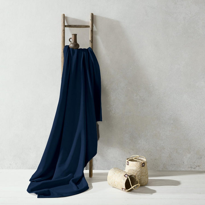 Erwin Müller Wohndecke Baumwollmischung Marine Grösse 150x200 cm 150x200 cm Marine, 150x200 cm Marin