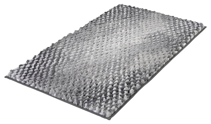 Kleine Wolke Badteppich Cory Anthrazit 70x120 cm grau