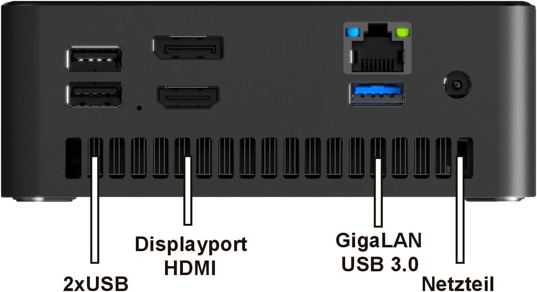 All-in-One Paket Lenovo 24-Zoll Intel N5095 Quad Core Computer mit 3 Jahren Garantie! 8 GB, 128 GB S