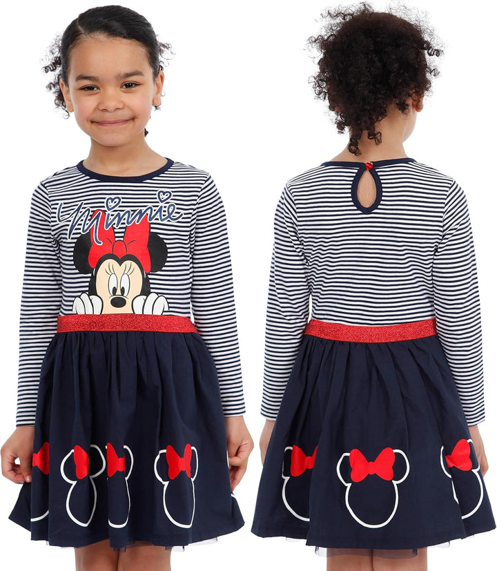 Disney Minnie Maus Kleid Madchen | Minnie Mouse Kleider für mädchen | Kleid Mädchen Festlich 104 Meh