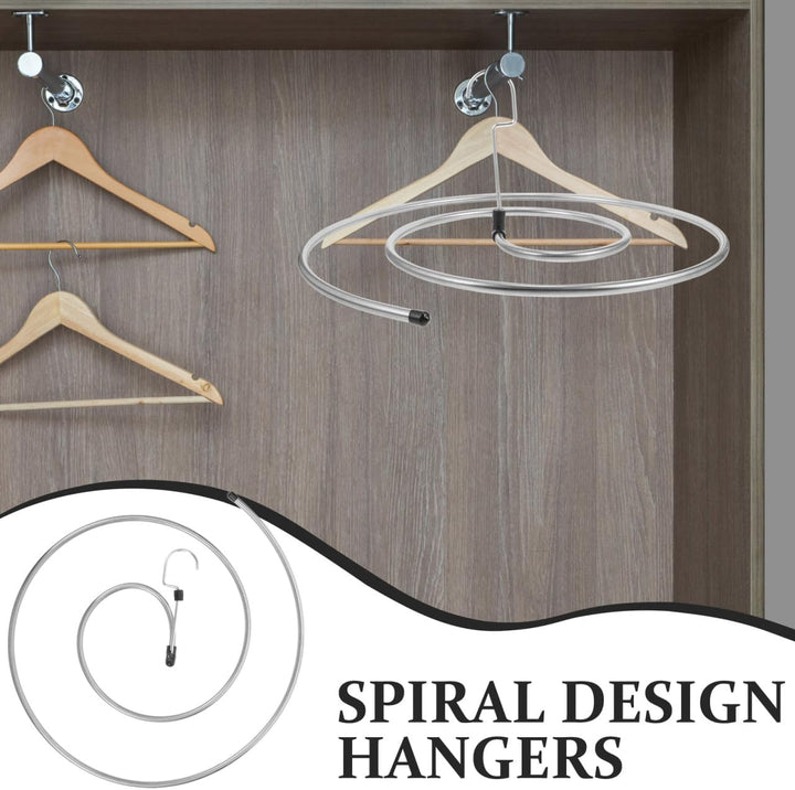 Garneck 2 x drehbare und platzsparende Wäscheständer aus Edelstahl, spiralförmig, zum Trocknen von D