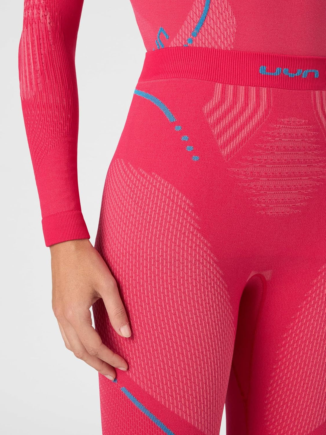 UYN Damen Strumpfhose Evolutyon XS Strawberry/Pink/Turquoise, XS Strawberry/Pink/Turquoise