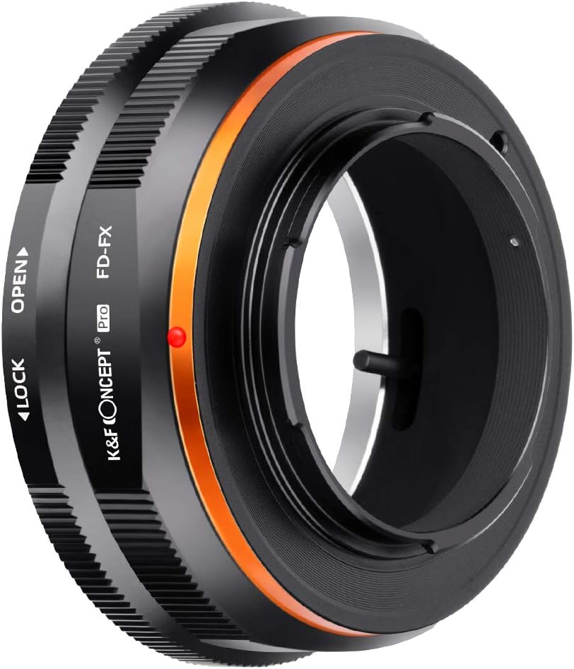 K&F Concept FD-FX Hochpräziser Objektivadapter，Kompatibel mit Canon FD FL-Objektiven bei Fujifilm FX