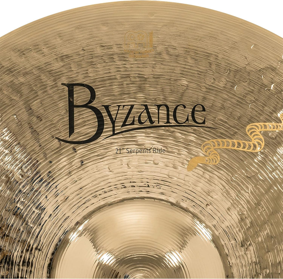 Meinl Cymbals Byzance Brillant Derek Roddy Serpents Ride 21 Zoll (Video) Schlagzeug Becken (53,34cm)