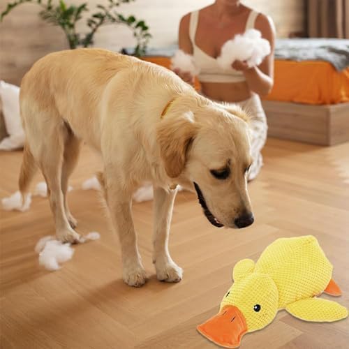 Ente Hundespielzeug,38x45cm Quack-Quack Duck Hundespielzeug,Anti Stress Ente Für Hunde,Dog Beruhigen