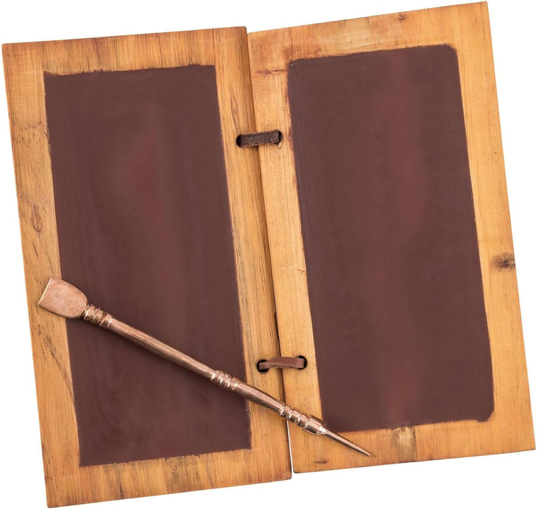 Schreibtafel aus Wachs und Holz mit Bronzestift