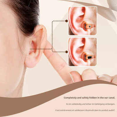 PingaOculto Spion Kopfhörer Bluetooth für Prüfung Mini Nano Unsichtbare Kopfhörer für Handy mit Mikr