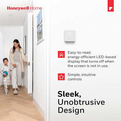 Honeywell Home DT3R Raumthermostat ohne Kabel EIN/Aus, weiss Drahtlos | Premium Kabellos Weiss, Drah