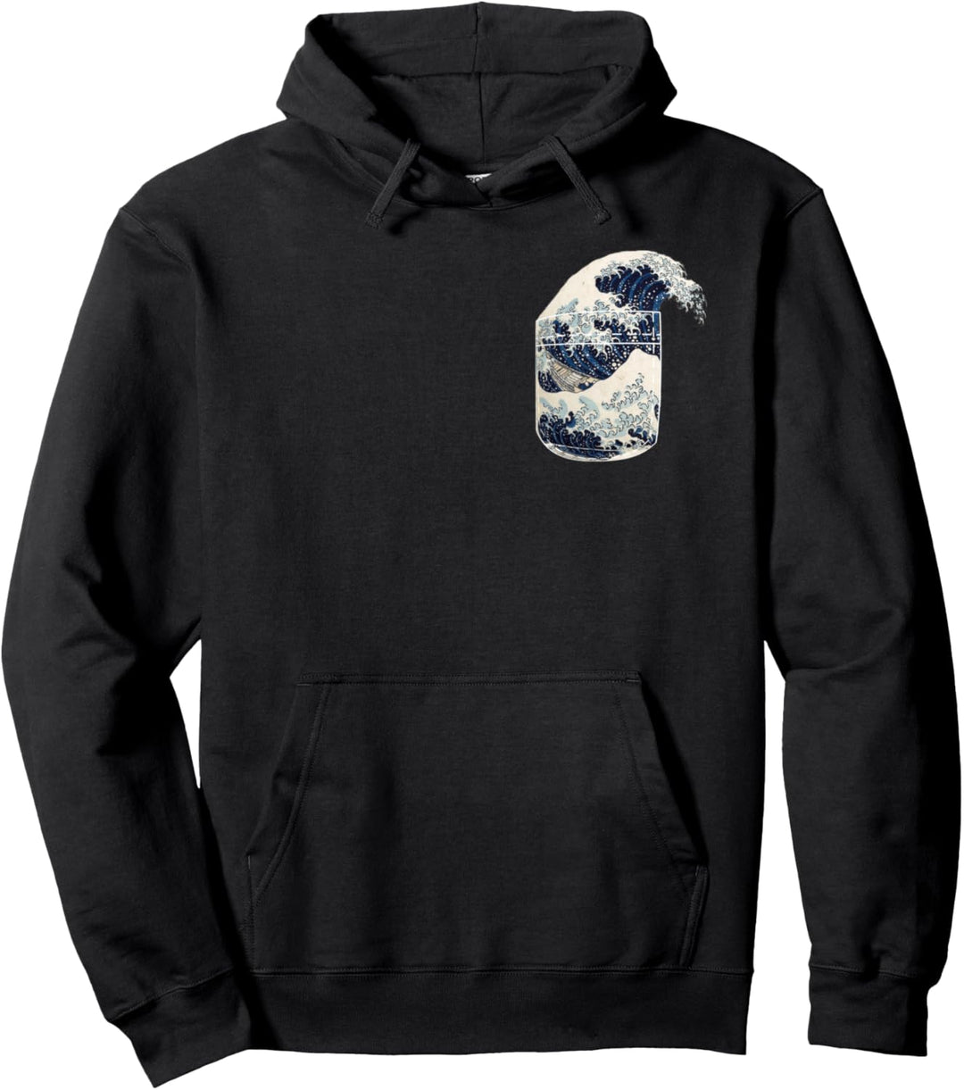 Kanagawa Japanese The great wave Pullover Hoodie