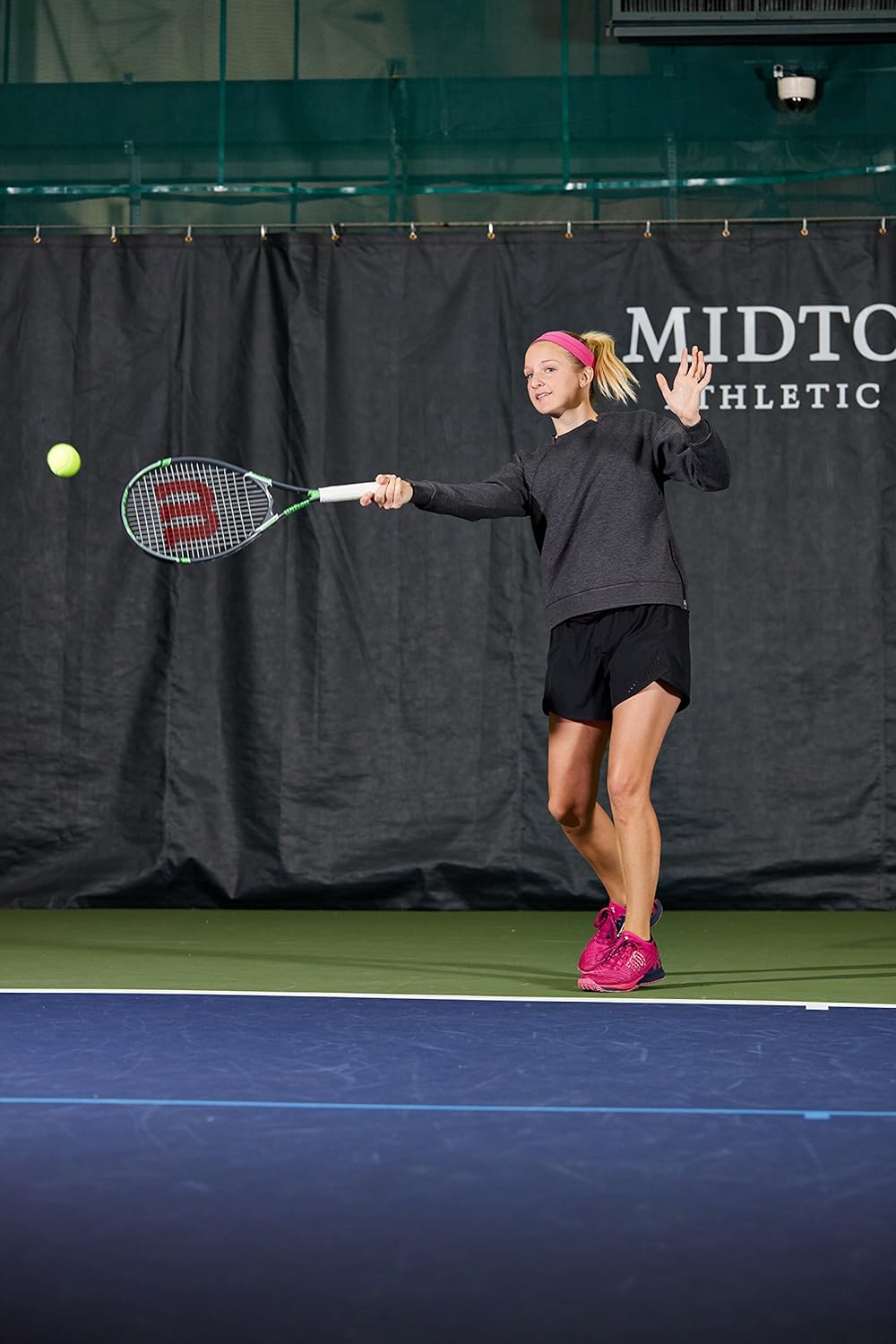 WILSON Tour Slam Tennisschläger für Erwachsene Grip Size 2 - 4 1/4" Grau /Grün, Grip Size 2 - 4 1/4"