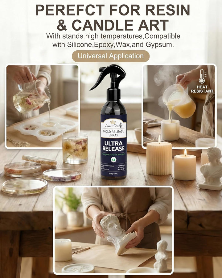 LumaCraft Silicone Trennmittel Spray für Silikonformen, professionell für Guss & Skulptur, schnelltr