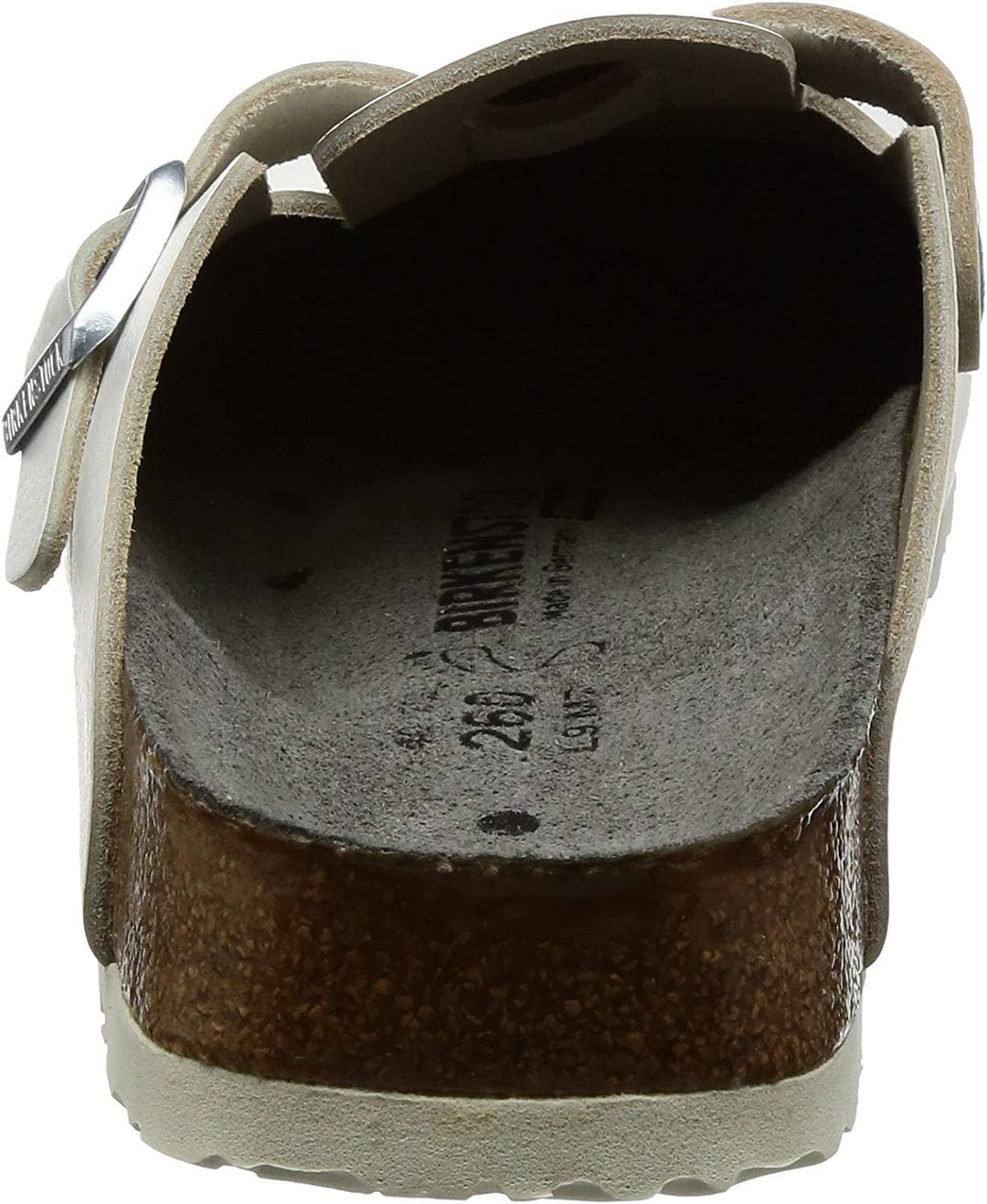 Birkenstock Herren Boston EsdBoston Antistatik/Naturleder, blau, Grösse 42, Normale Sohle 36 EU Weis