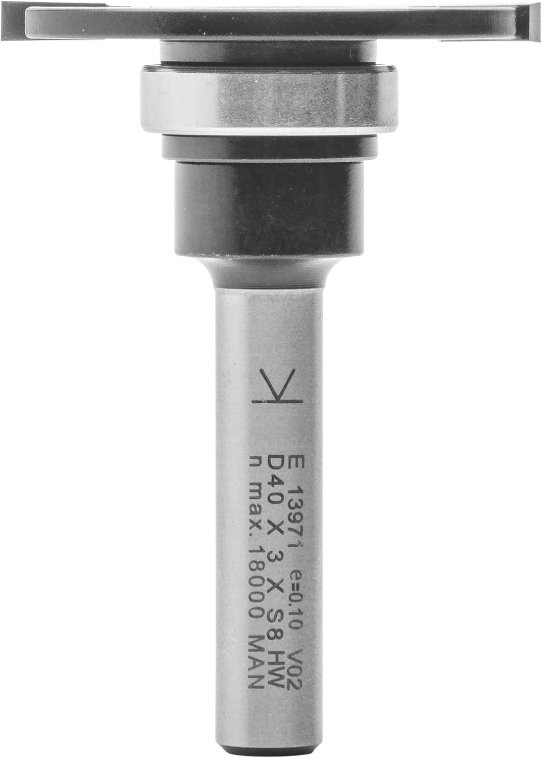 ENT 13971 Scheibennutfräser HW, Schaft (S) 8 mm, Durchmesser (D) 40 mm, NL 3 mm, ØKL 19 mm, T 10,5 m