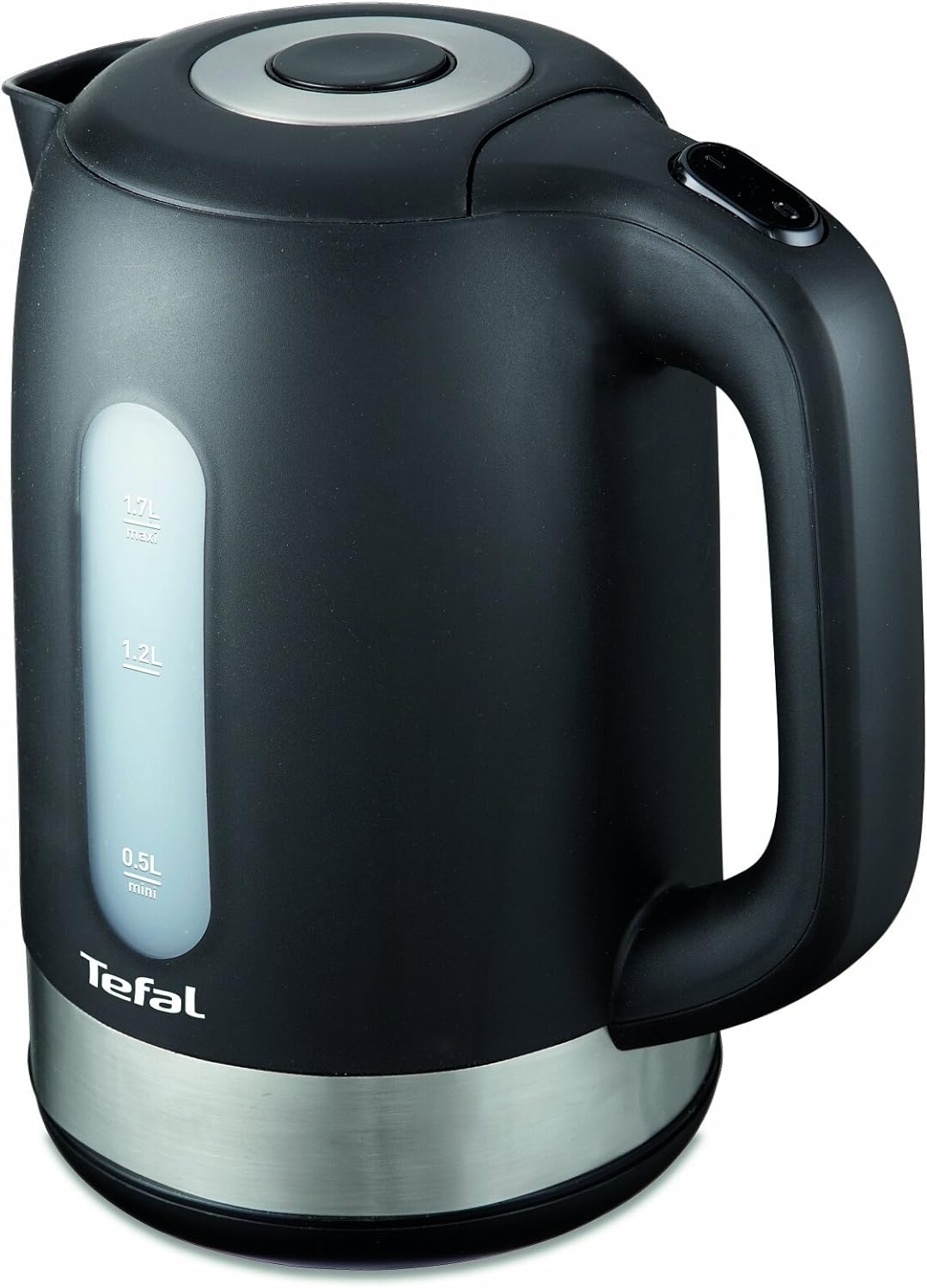 Tefal KO3308 Kunststoff - Edelstahl Wasserkocher | Anti-Kalk Filter | 2.400 W | Assistierende Deckel