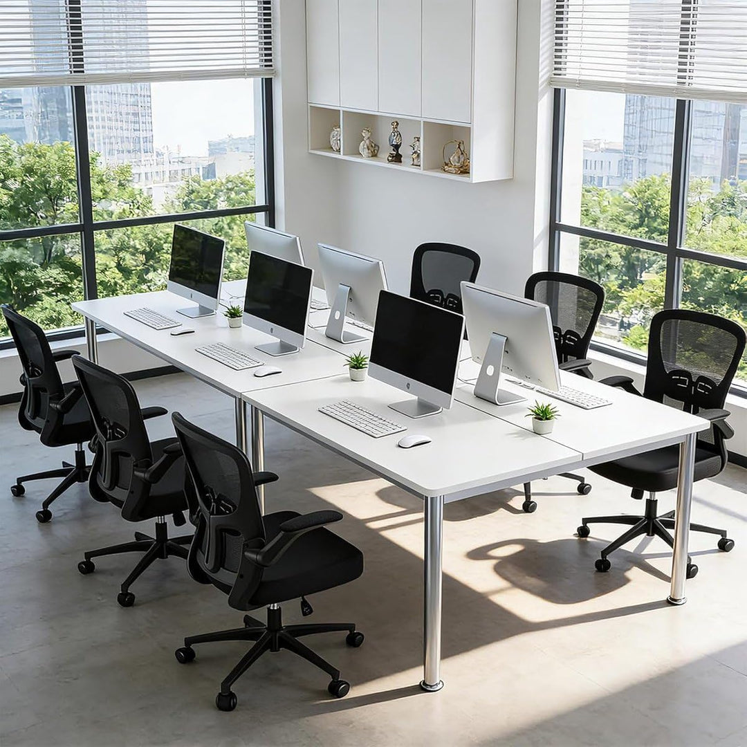 Durrafy Ergonomischer Bürostuhl, Schreibtischstuhl mit hochklappbaren Armlehnen, Verstellbarer Lende
