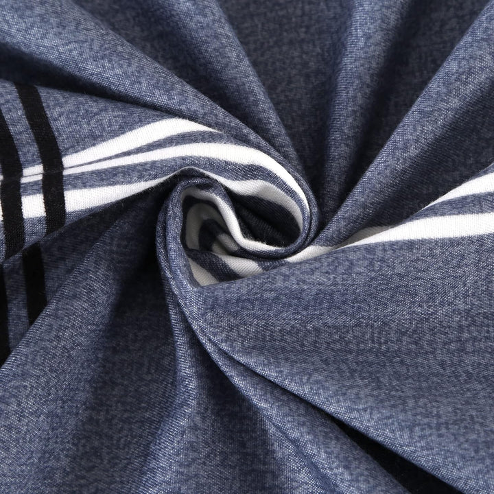 Homaxy Mikrofaser Bettwäsche 200x200cm mit Reissverschluss 3 TLG. Weiche Bettbezug Set Weisse Blätte