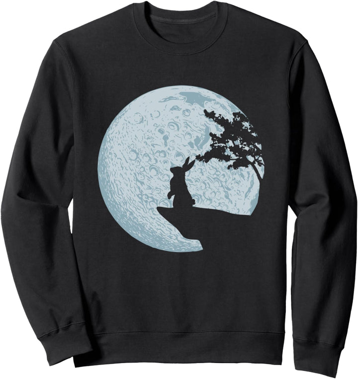 Hase Geschenkidee Kaninchen Mond Osterhase Sweatshirt