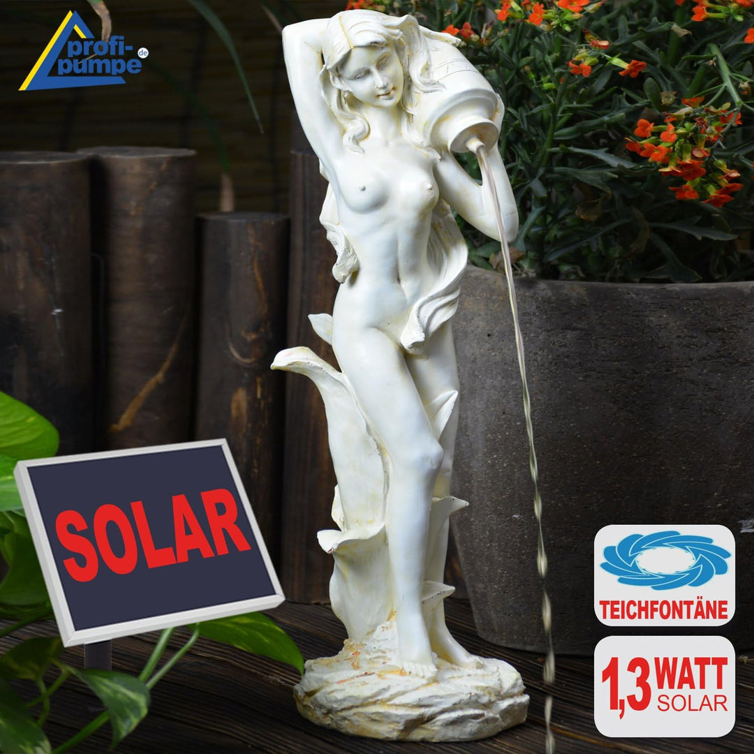 Amur Garten BRUNNEN SOLAR TEICHPUMPE SOLAR SPRINGBRUNNEN GARTENBRUNNEN SOLAR WASSERSPIEL Muse mit Wa