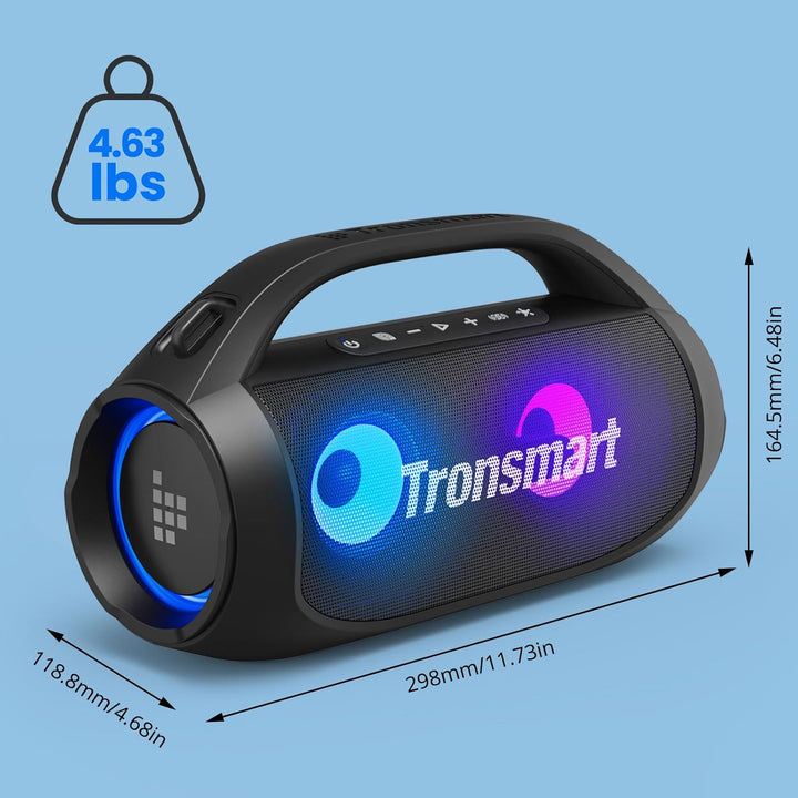 Tronsmart Bang SE Bluetooth Lautsprecher mit 3 Lichteffekten, 40W Outdoor Party-Lautsprecher mit IPX