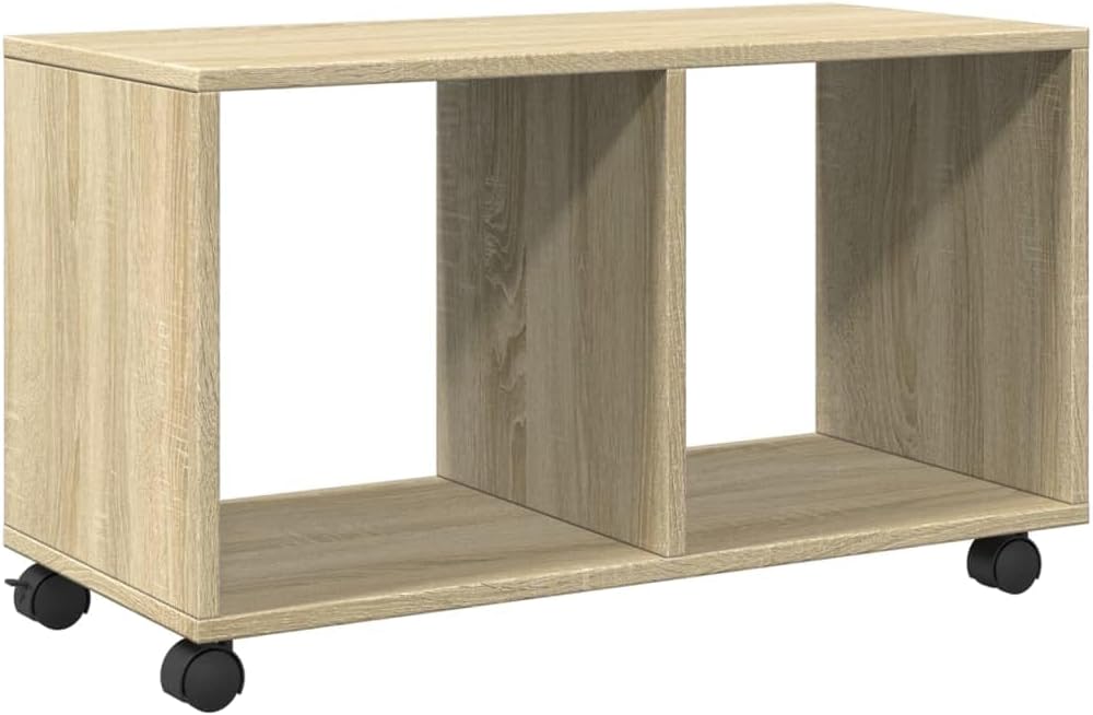 vidaXL Rollschrank, Rollcontainer mit Offenem Design, Aktenschrank für Büro Wohnzimmer, Büroschrank