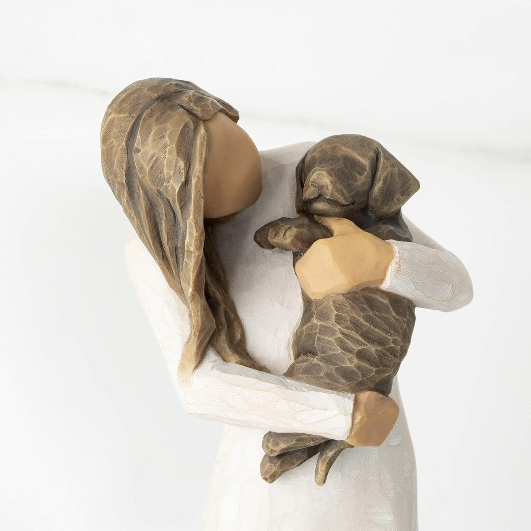 Willow Tree Adorable You Dark Dog Figur Mehrfarbig, Mehrfarbig