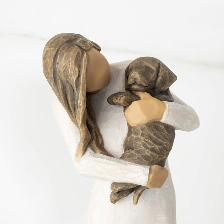 Willow Tree Adorable You Dark Dog Figur Mehrfarbig, Mehrfarbig