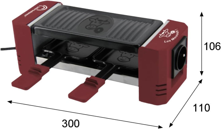 LTTLE BALANCE 8950 Happy Connect 2-4 Mouuuh…!, Raclette für 1 oder 2 Personen, Montage in Reihe von