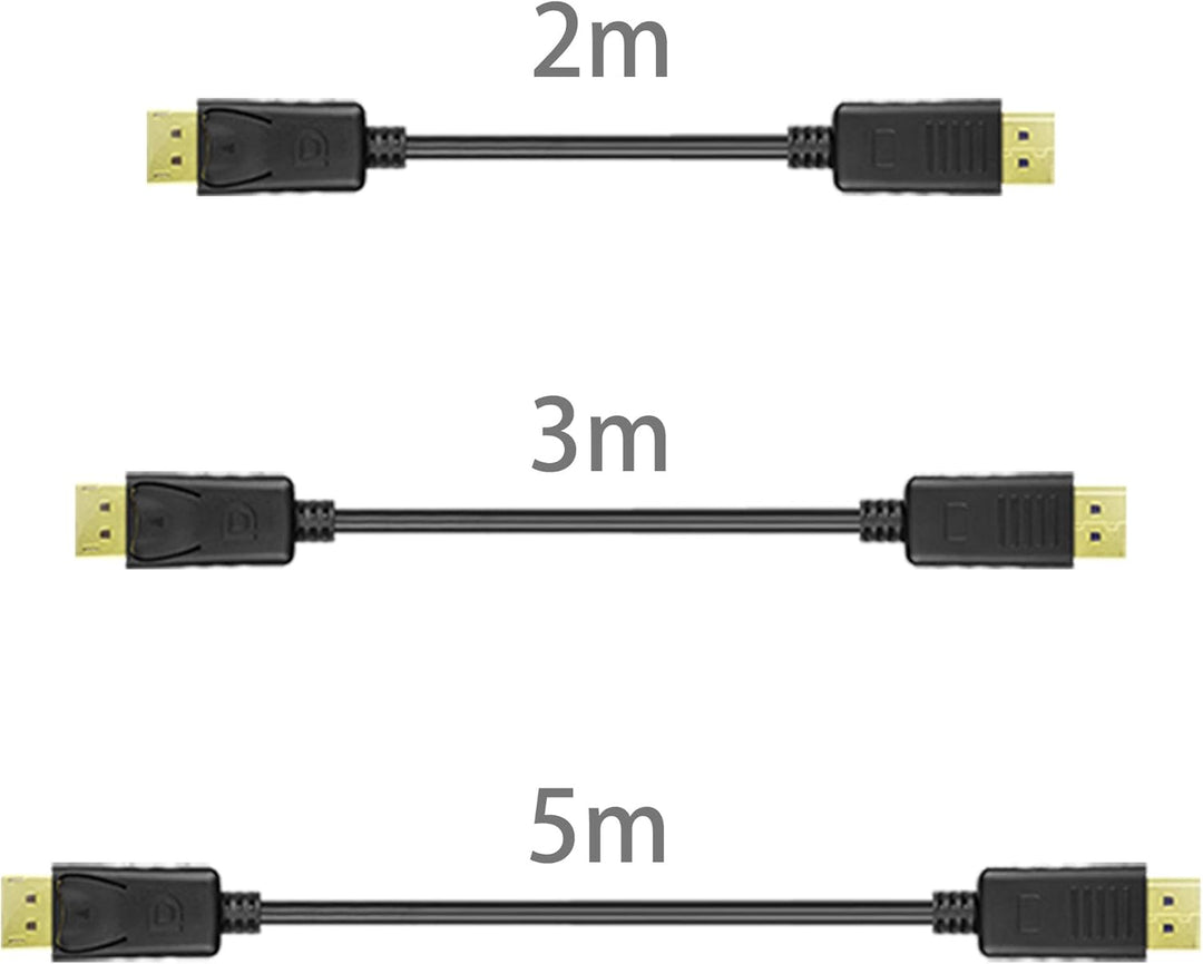 UNITEK DisplayPort auf DisplayPort Kabel I 5 Meter I Standard DP 1.2 I Full HD, 2K, 4K 3840x2160p, 3