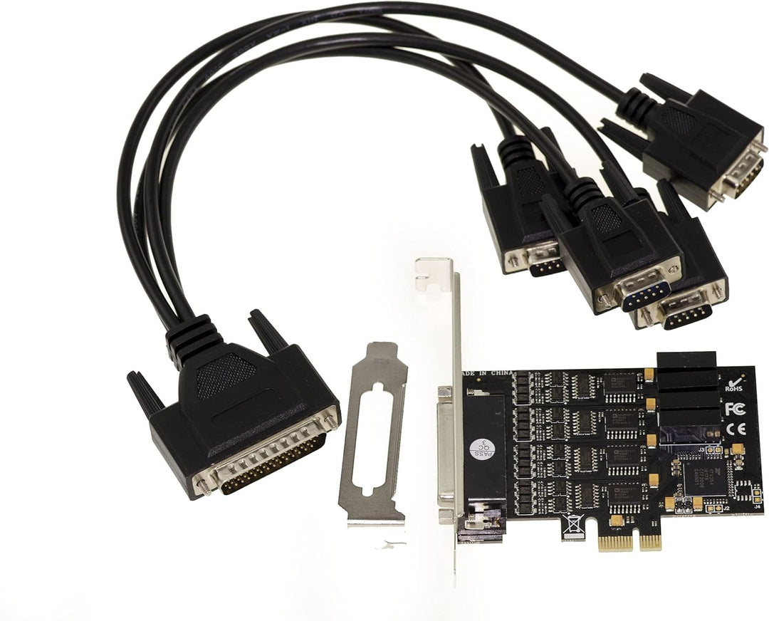 KALEA-INFORMATIQUE 4-Port RS422 RS485 PCI Express PCIe Controller-Karte mit EXAR XR17V354 Chipsatz.