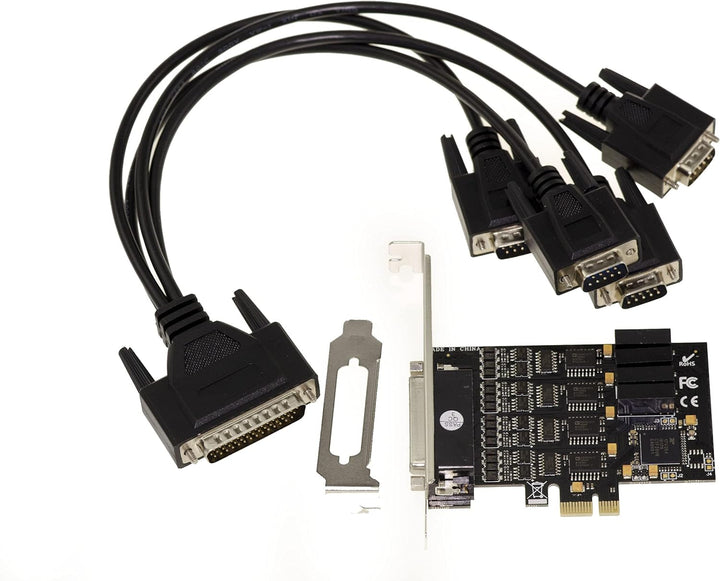 KALEA-INFORMATIQUE 4-Port RS422 RS485 PCI Express PCIe Controller-Karte mit EXAR XR17V354 Chipsatz.