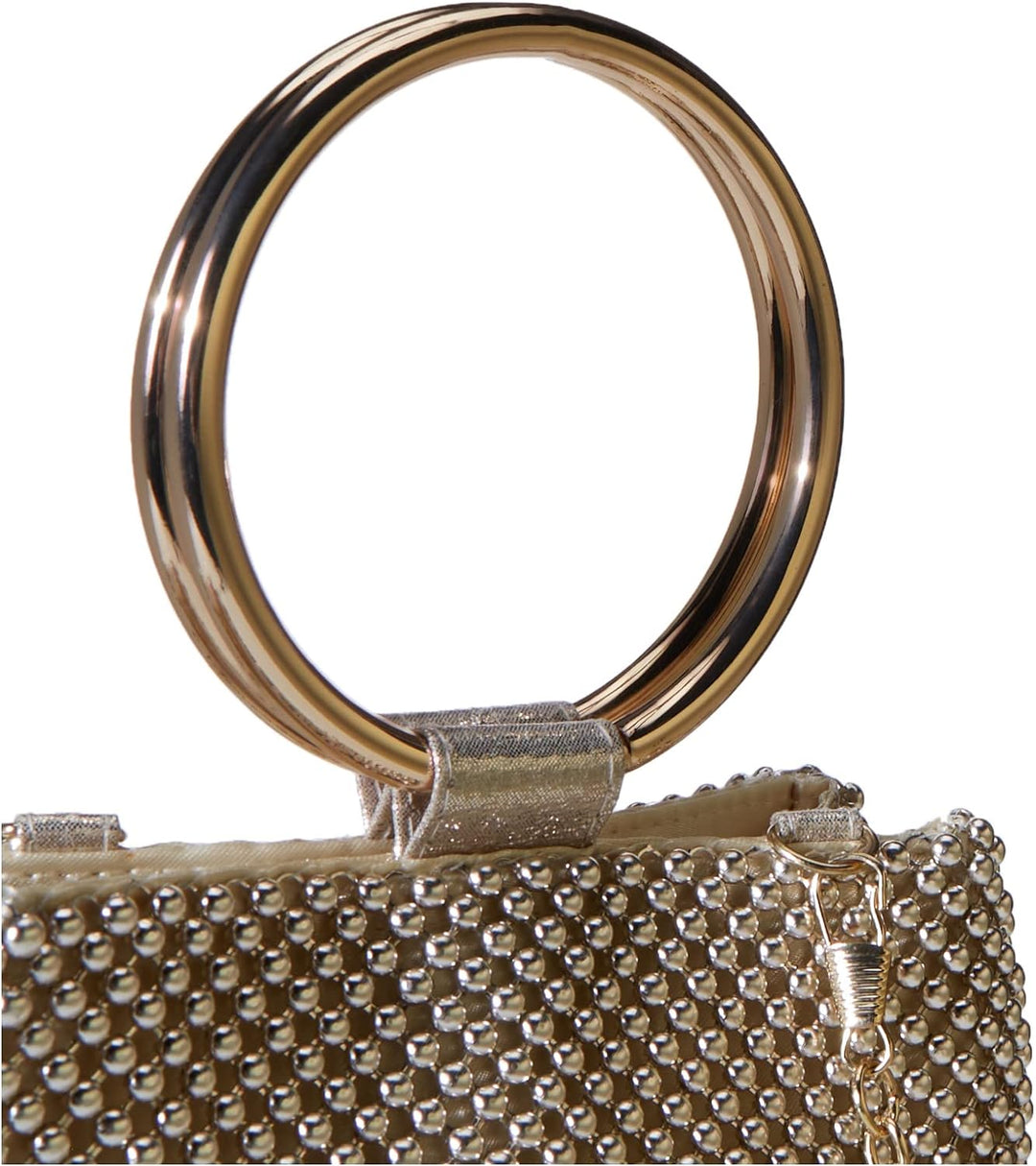 Jessica McClintock Damen Womens Gwen Ball Mesh Ring Wristlet Pouch Clutch Handtasche Einheitsgrösse