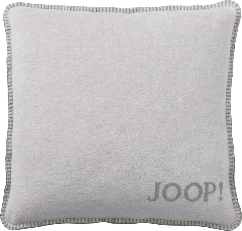 Joop! Kissen Uni Doubleface Silber-Jade Baumwolle/Polyacryl, Masse: 50cm x 50cm, 758927 50cm Silber-