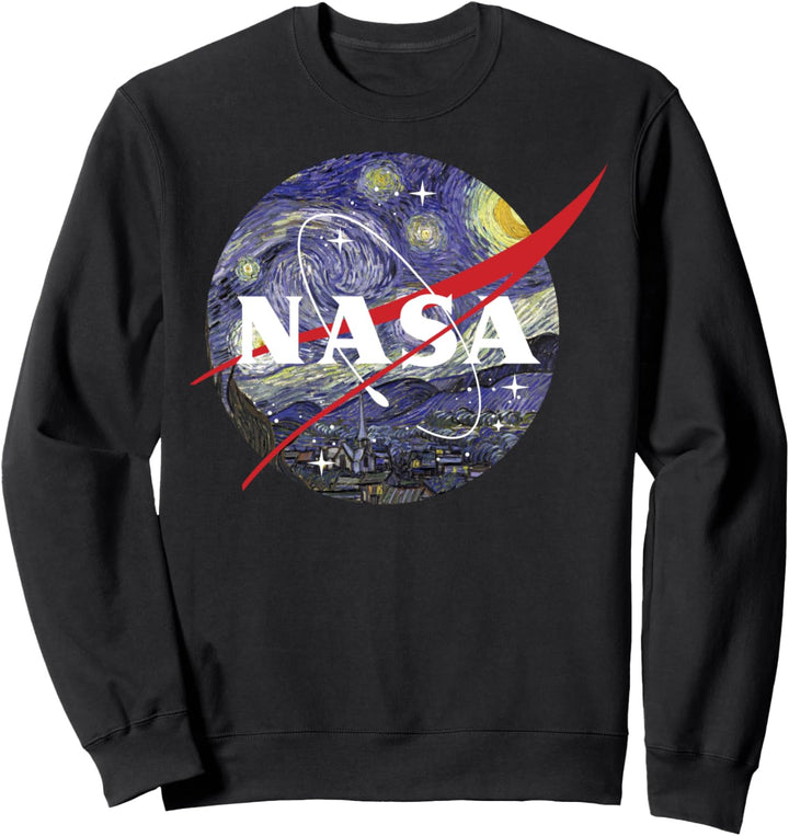 NASA Van Gogh Starry Night Style Logo Sweatshirt