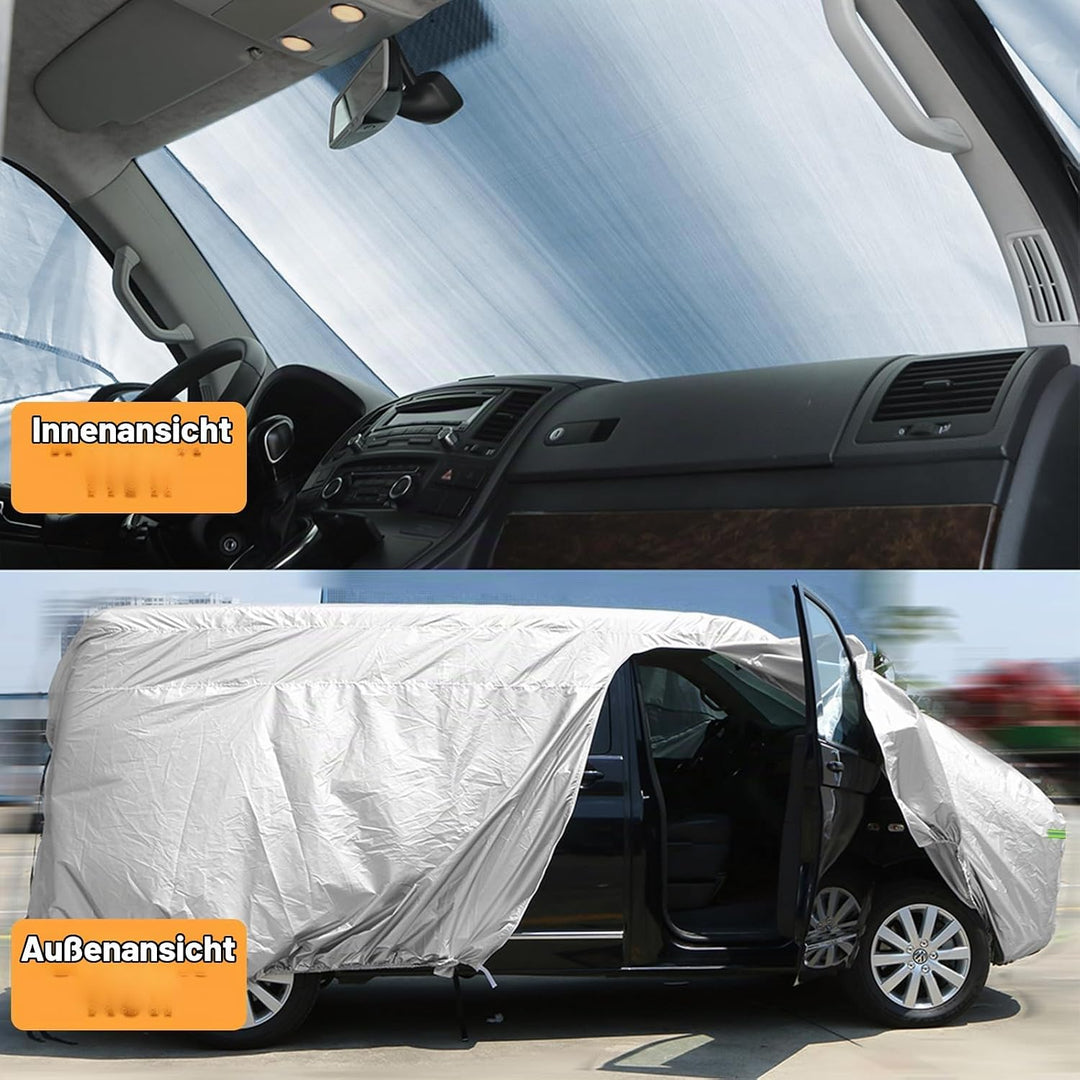 Auto Abdeckung Vollgarage Autoplane für VW Transporter T4 1995-2004, Wasserfest Autoabdeckung Komple