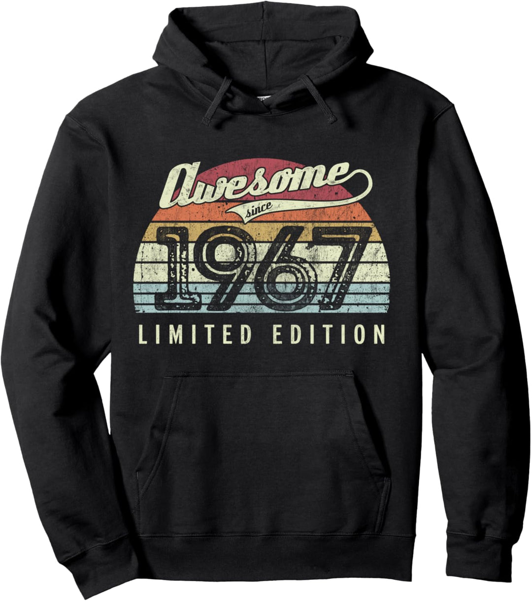 Retro Vintage 1967 Limited Edition 55. Geburtstag 55 Jahre alt Pullover Hoodie